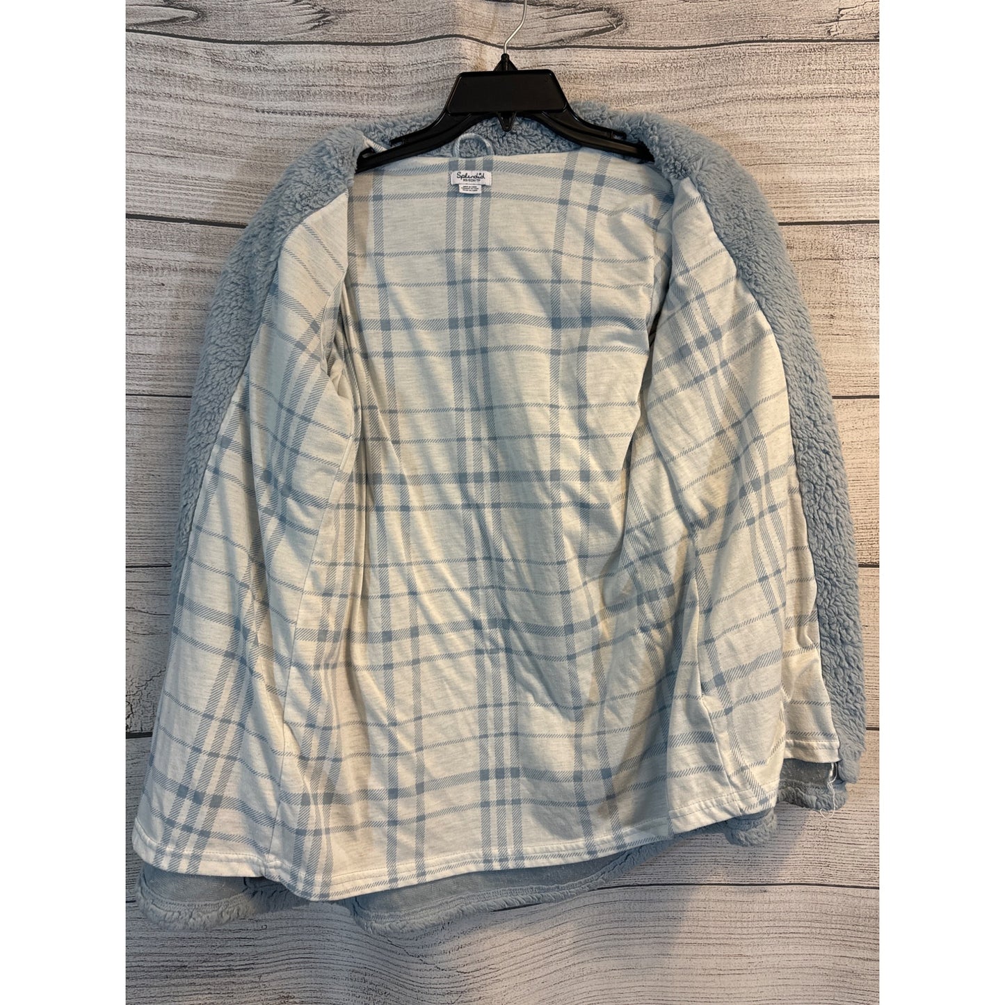 Splendid Blue Sherpa Cardigan Jacket Size XS