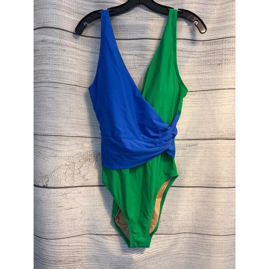 NWT J. Crew Colorblock One-Piece Swimsuit Size L