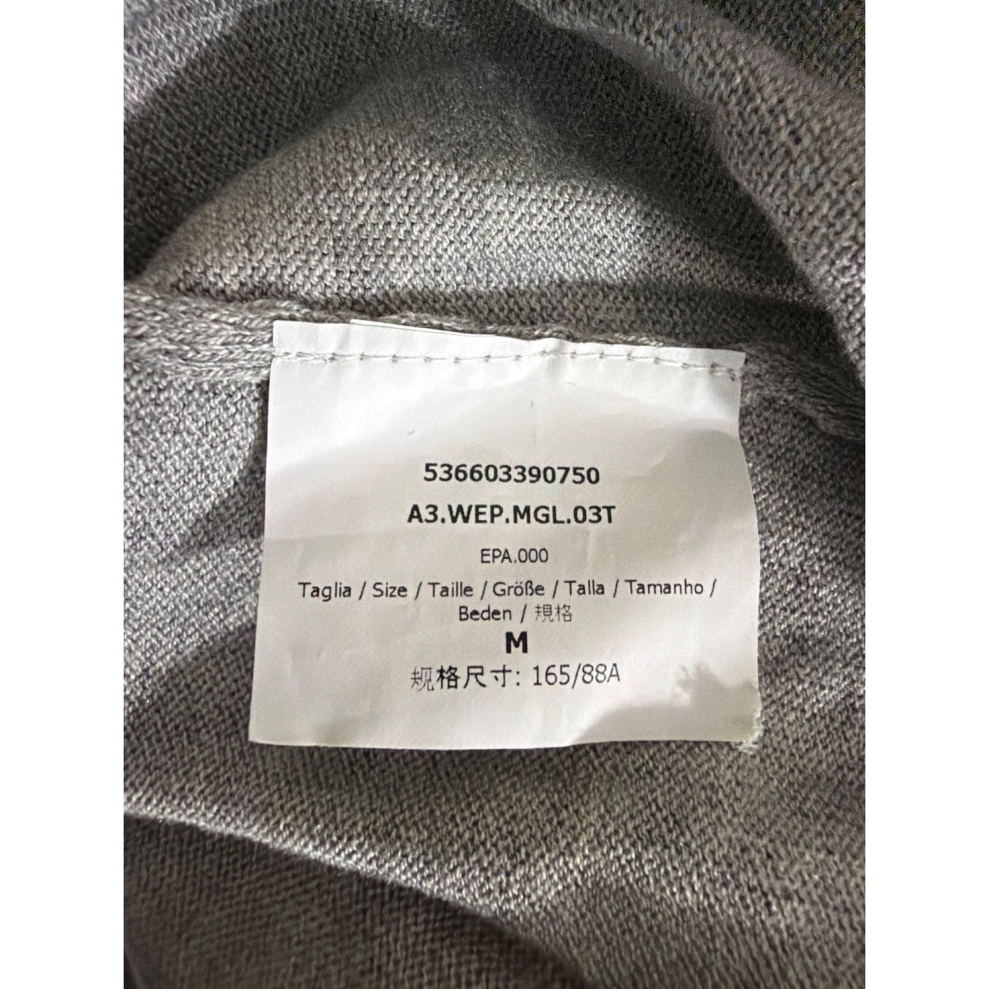 Weekend MaxMara Gray Black Polka Dot Sequin Neck Knit Sweater Size M