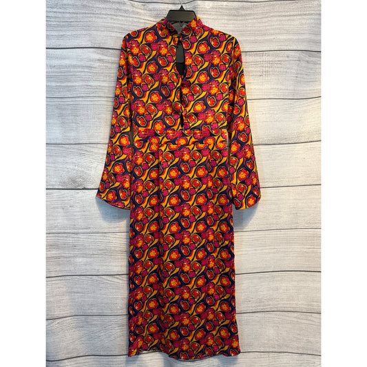 Nasty Gal Collection High Neck Twist Front Retro Floral Size 6