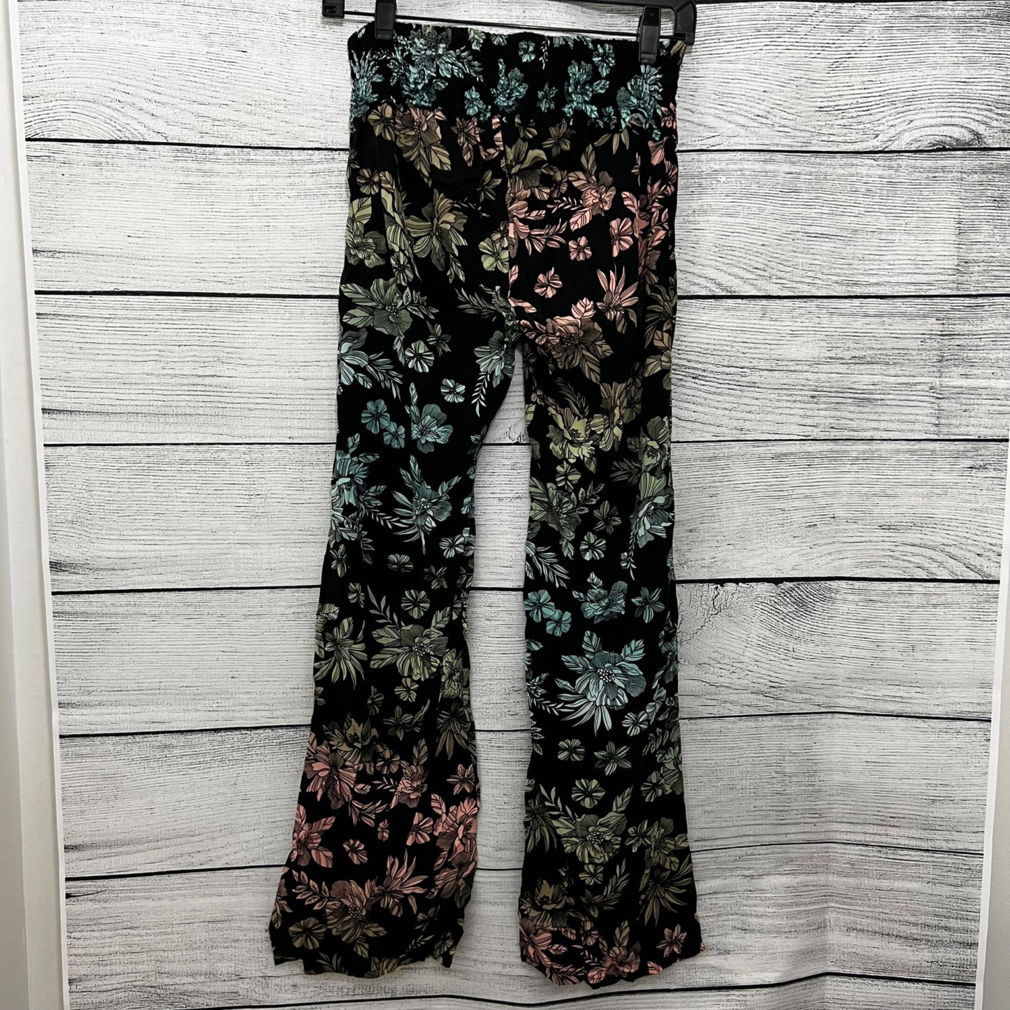 Jessica Simpson Boho Multicolor Floral Flare Maternity Pants Size S