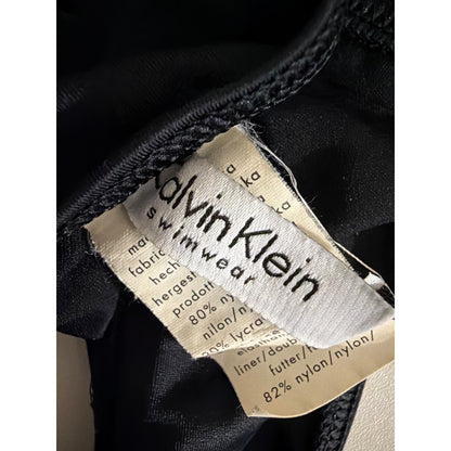 Calvin Klein Black Tie-Side High-Waist Bikini BOTTOM Size 14