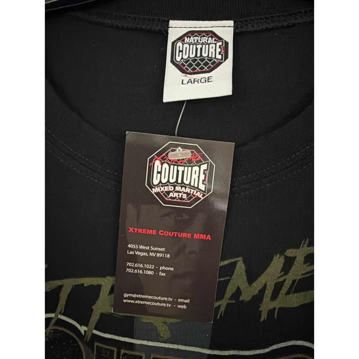 NWT Mens Vintage Y2K Xtreme Couture MMA Graphic Tee Size L