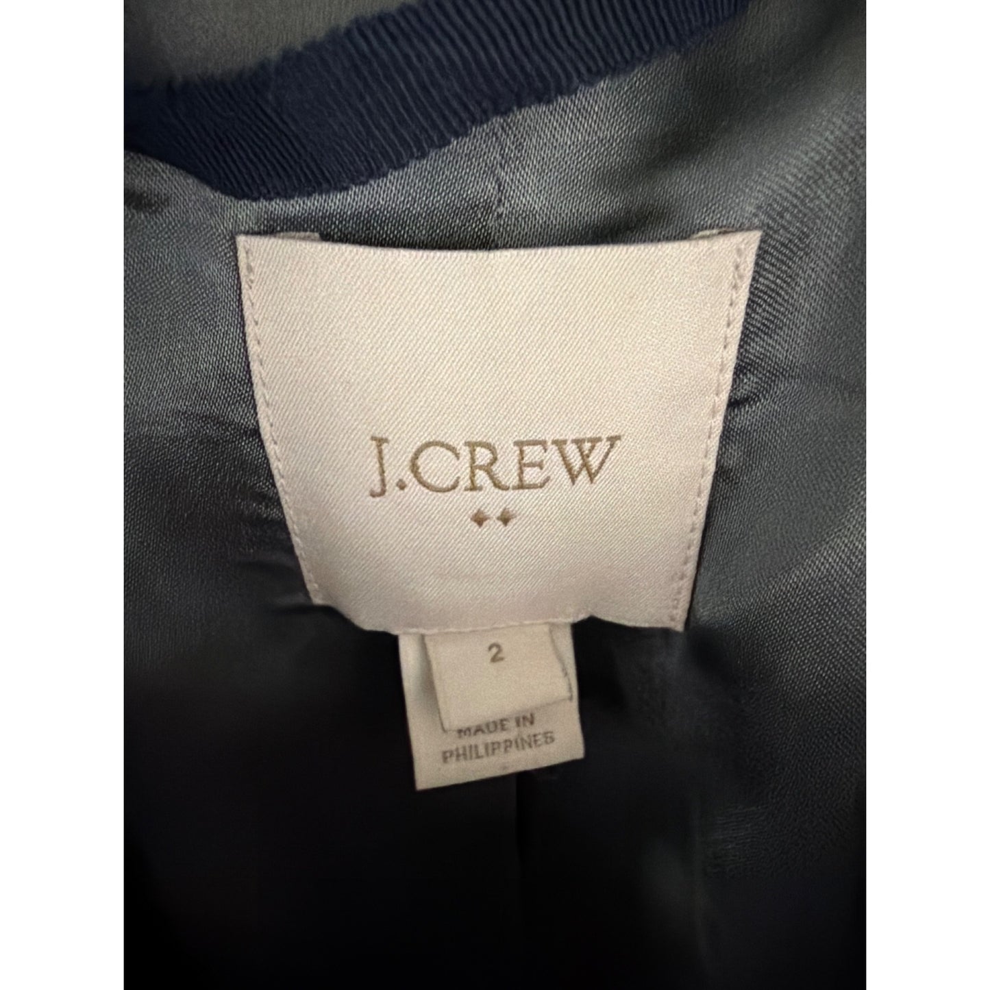 J.Crew Gray Vail Parka Faux Fur Trim Size 2