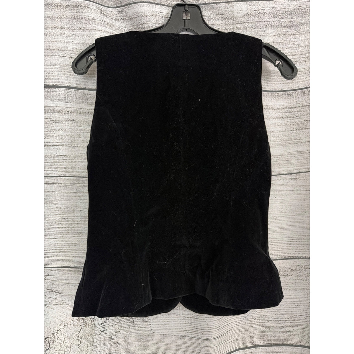 Commense Velvet Gold Floral Buttons Vest Size XS