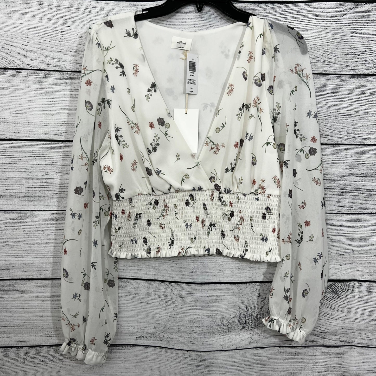 NWT Wilfred Genoa Spring Medley Blouse Size L