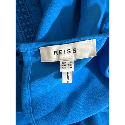 Reiss Bexley Fabric Intere Blouse Size 4