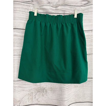 J. Crew Green Wool-Blend Sidewalk Mini Skirt Size 6