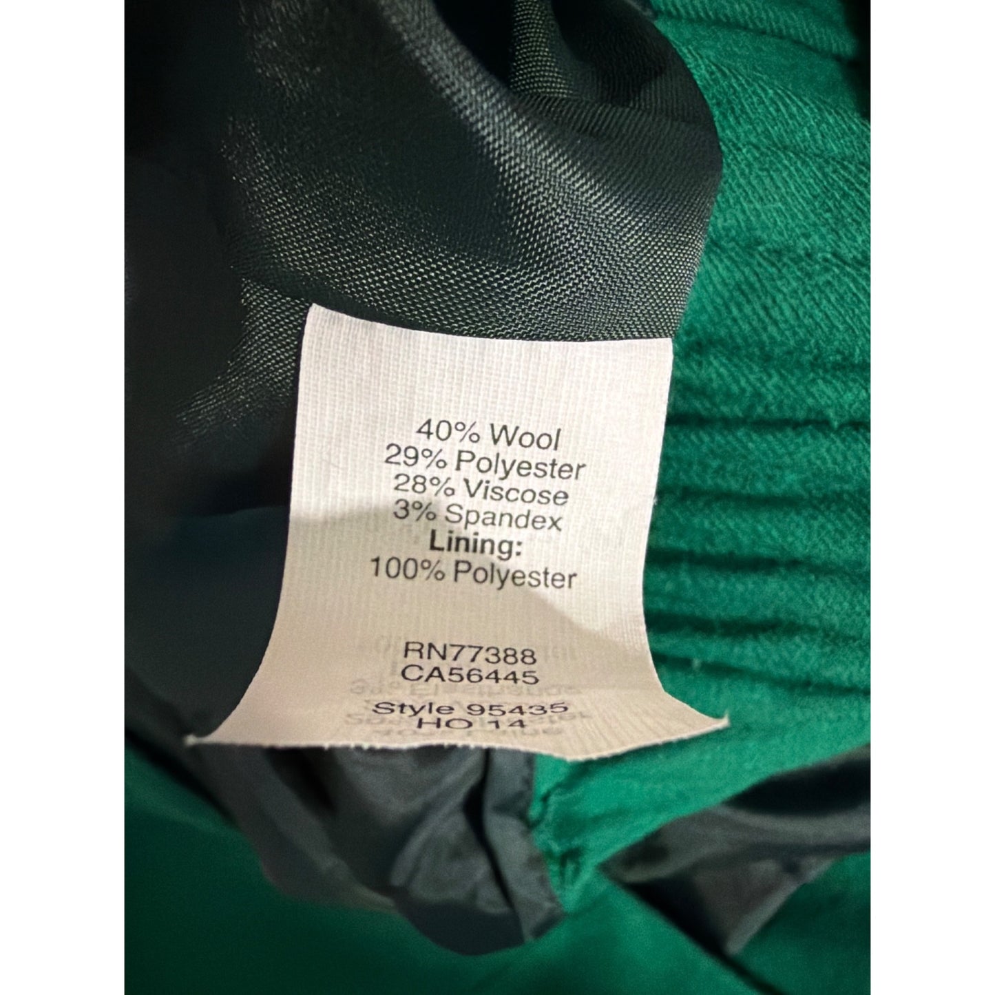J. Crew Green Wool-Blend Sidewalk Mini Skirt Size 6