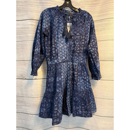 NWT Lauren Ralph Lauren Navy Blue Eyelet Dress Size 8