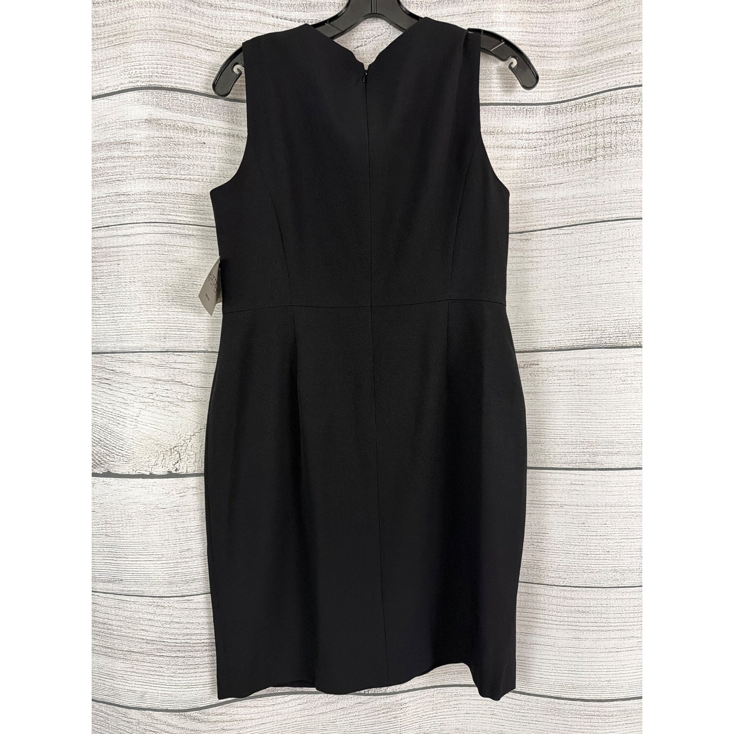NWT Kasper Black Sleeveless Sheath Dress With Button Detail Size 10P