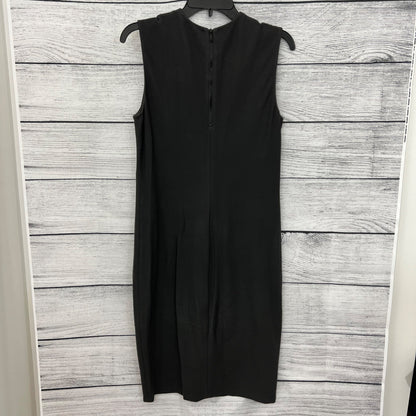 Vince Sleeveless Black Knee-Length Pencil Dress With Back Zip Closure, Size M