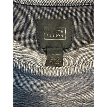 14th & Union Mens Gray Crewneck T-Shirt Size L