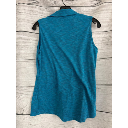 Adidas Spacedye Sleeveless Golf Polo Shirt Size M