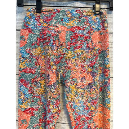 LuLaRoe Colorful Floral Print Leggings OS