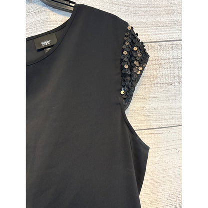 Mossimo Black Sequin Cap Sleeve Dress XL